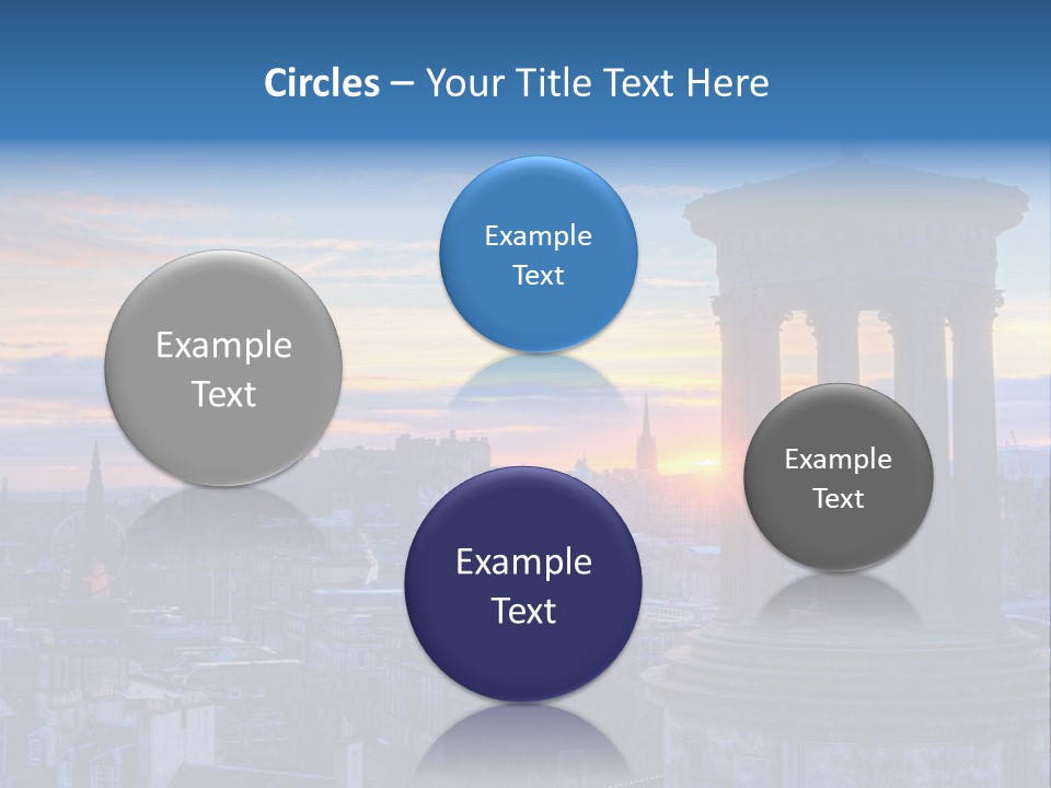 Dusk Sky Tower PowerPoint Template