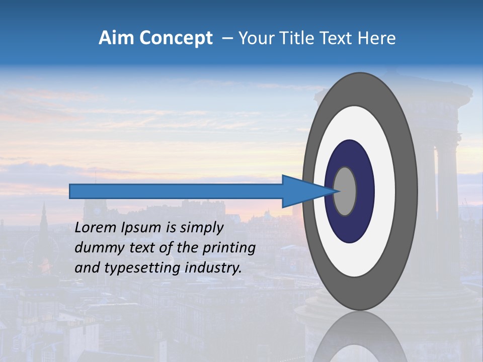Dusk Sky Tower PowerPoint Template