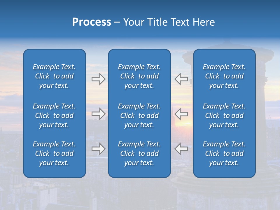 Dusk Sky Tower PowerPoint Template