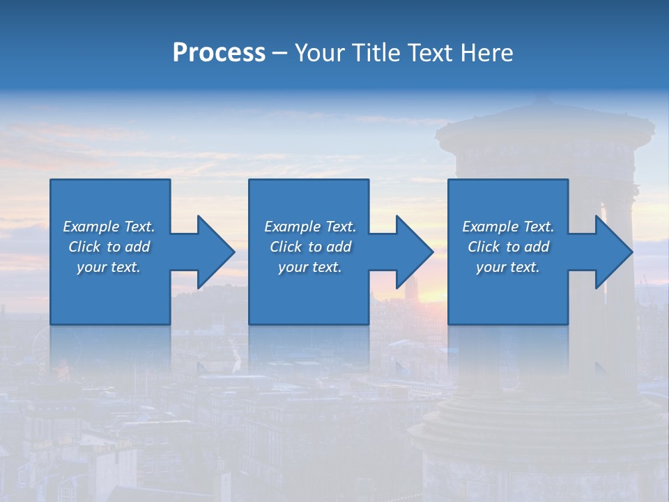 Dusk Sky Tower PowerPoint Template