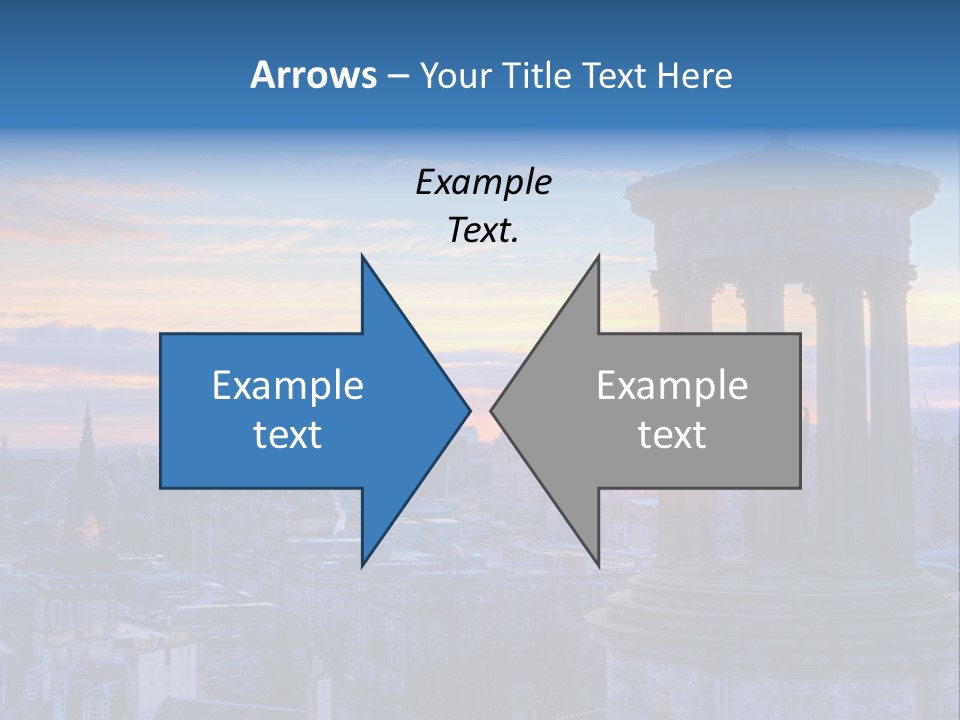 Dusk Sky Tower PowerPoint Template
