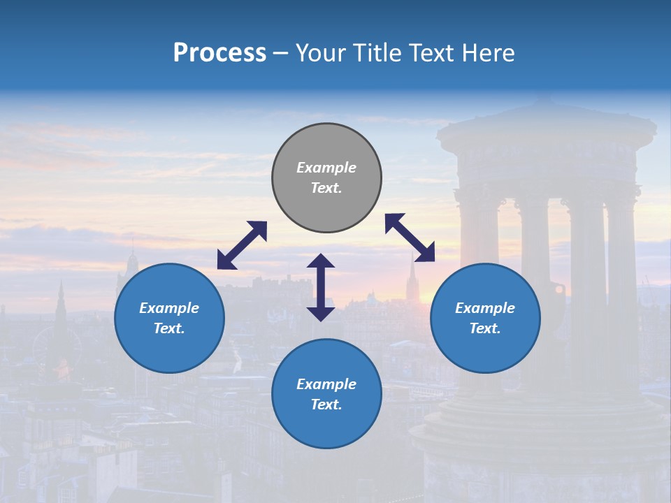 Dusk Sky Tower PowerPoint Template
