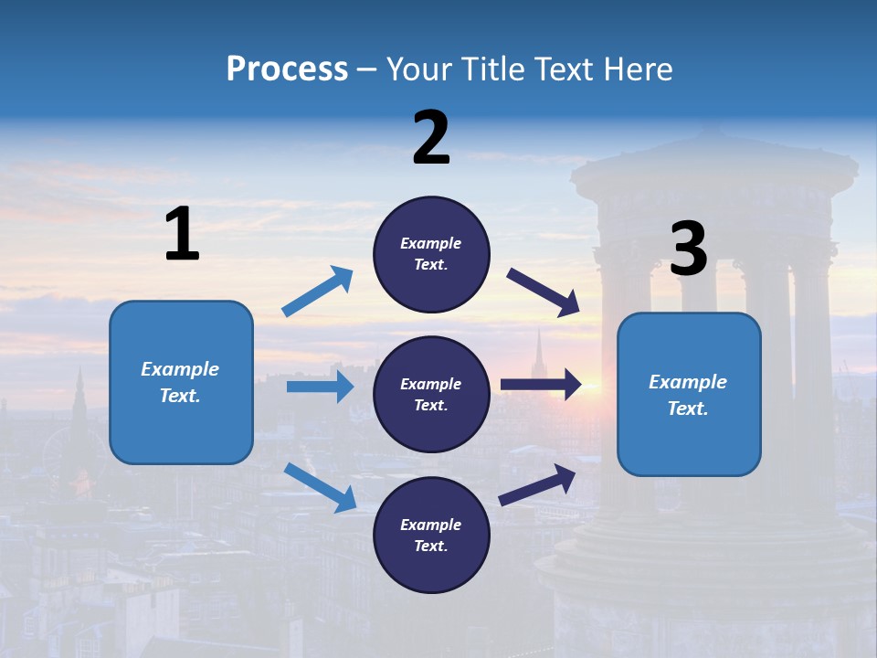 Dusk Sky Tower PowerPoint Template