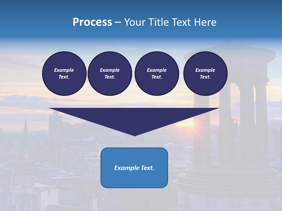 Dusk Sky Tower PowerPoint Template