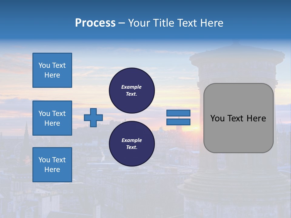 Dusk Sky Tower PowerPoint Template