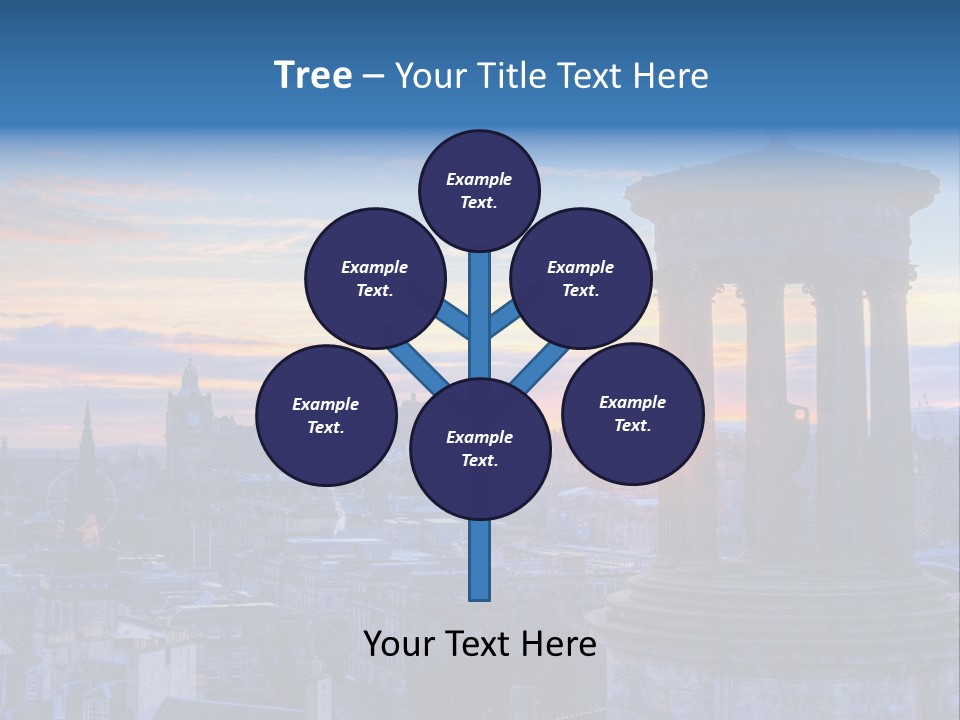 Dusk Sky Tower PowerPoint Template