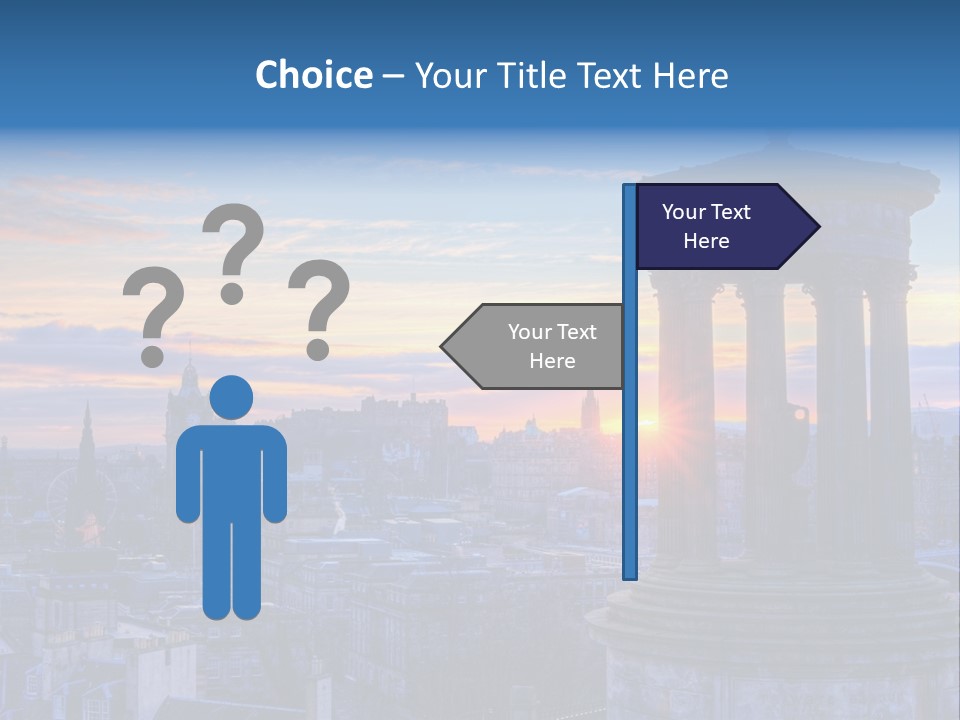 Dusk Sky Tower PowerPoint Template
