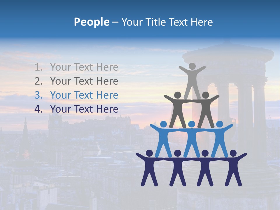 Dusk Sky Tower PowerPoint Template