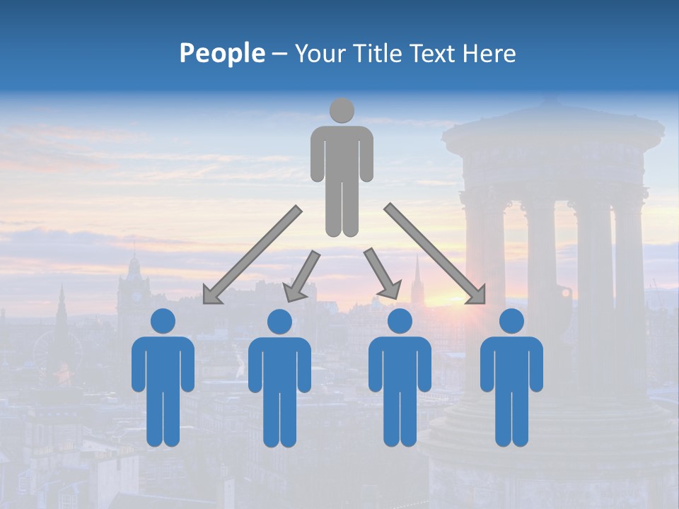 Dusk Sky Tower PowerPoint Template