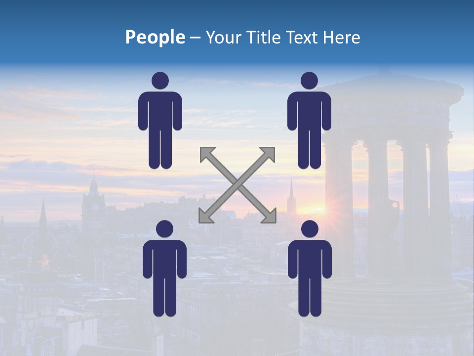 Dusk Sky Tower PowerPoint Template