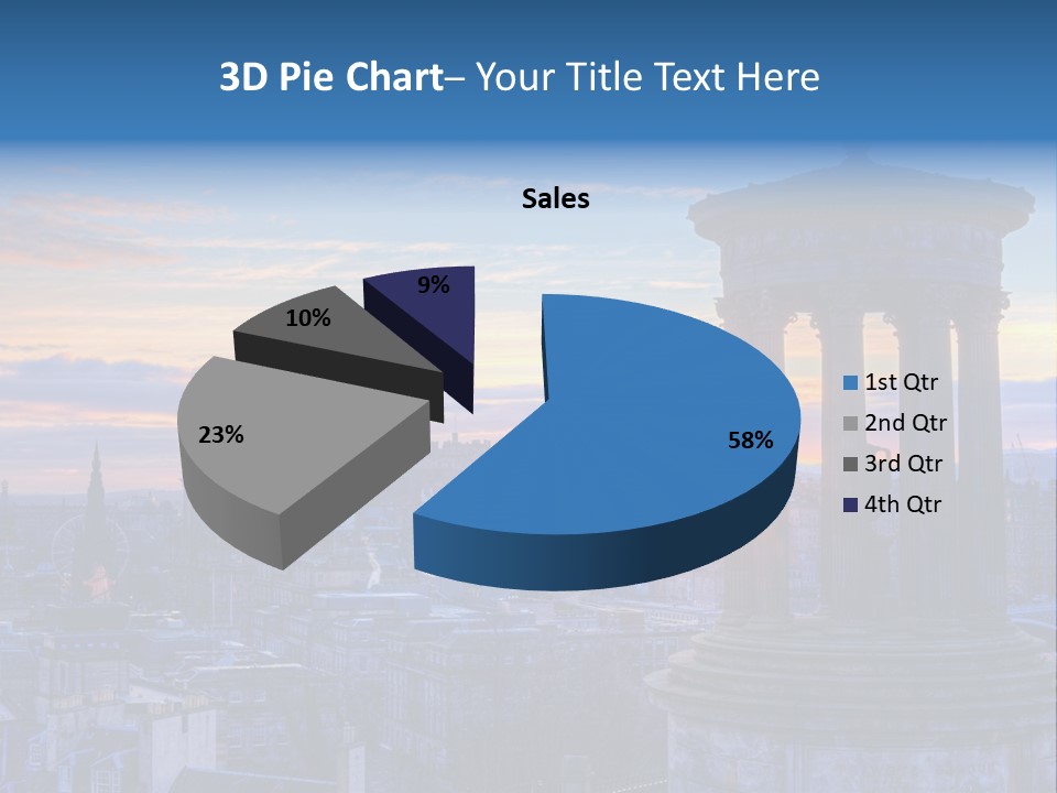 Dusk Sky Tower PowerPoint Template