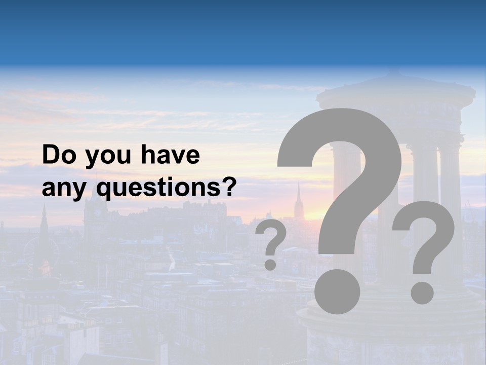 Dusk Sky Tower PowerPoint Template