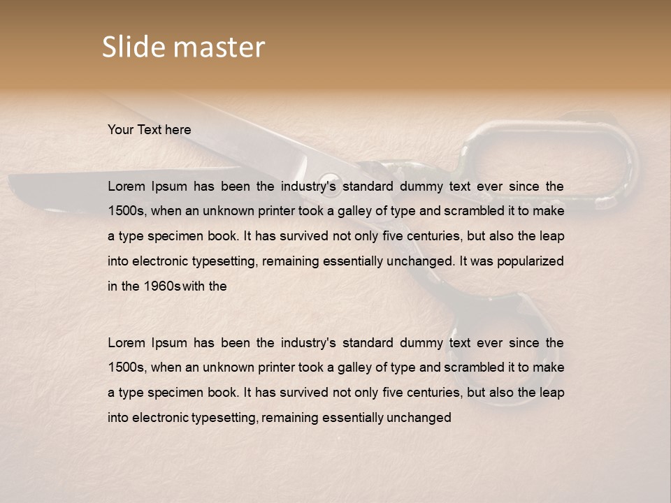 Blue Rusty Clothing PowerPoint Template