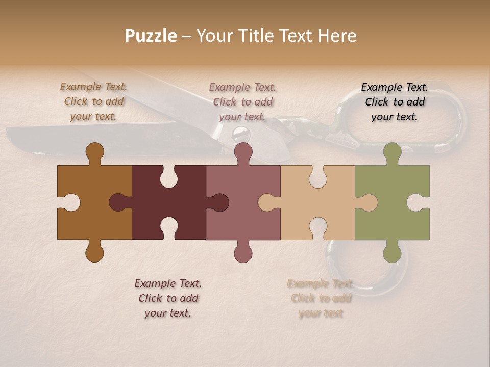 Blue Rusty Clothing PowerPoint Template