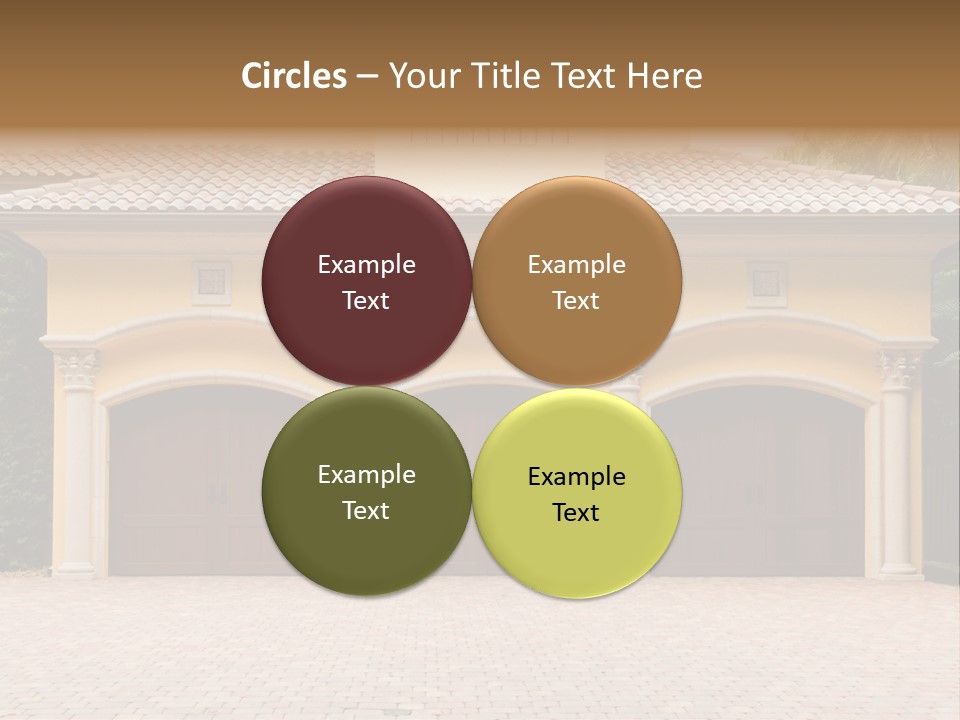 Large Style Driveway PowerPoint Template