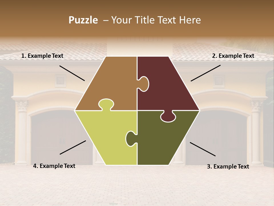 Large Style Driveway PowerPoint Template