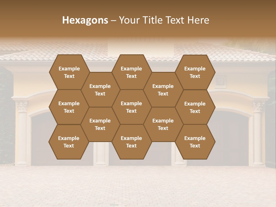 Large Style Driveway PowerPoint Template