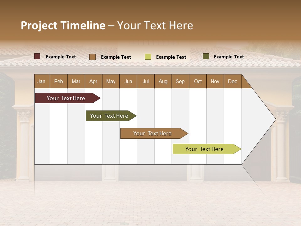 Large Style Driveway PowerPoint Template
