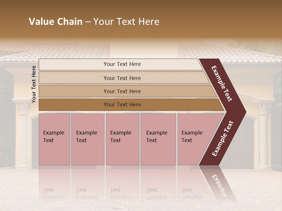 Large Style Driveway PowerPoint Template