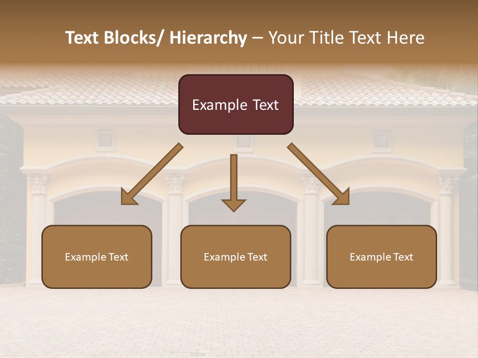 Large Style Driveway PowerPoint Template