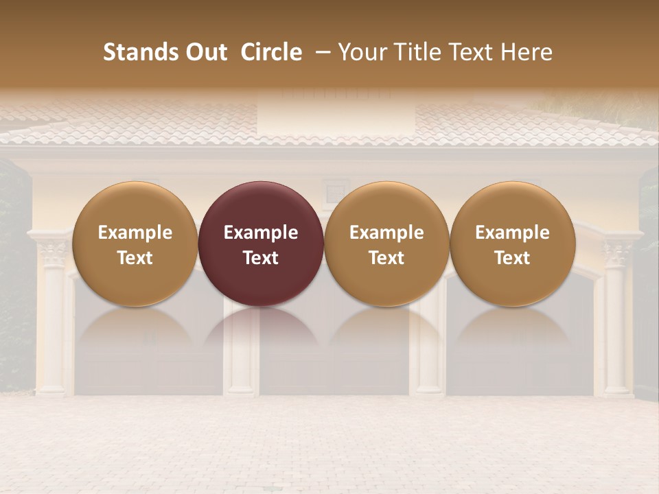 Large Style Driveway PowerPoint Template