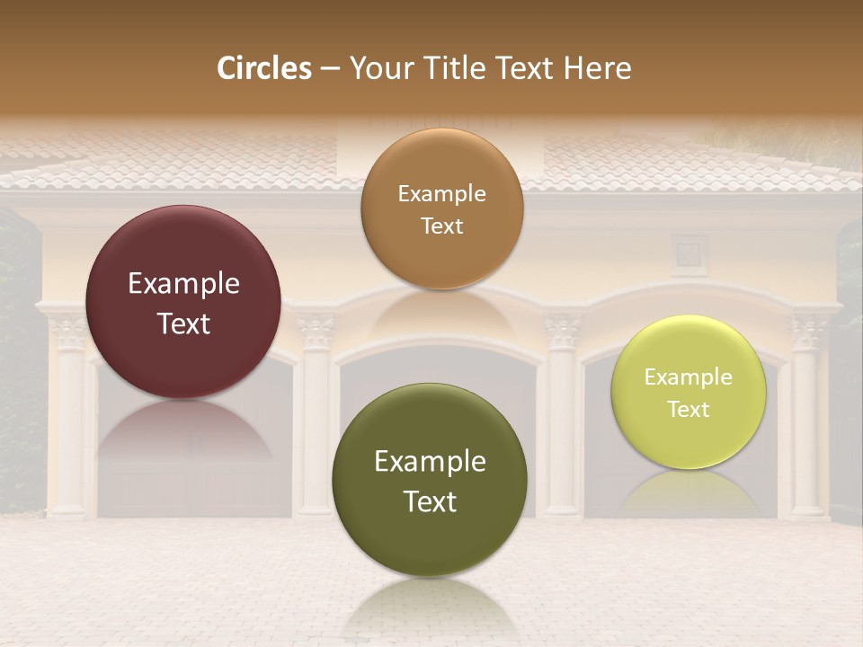 Large Style Driveway PowerPoint Template