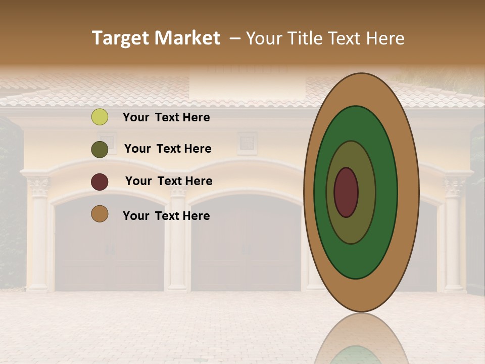 Large Style Driveway PowerPoint Template