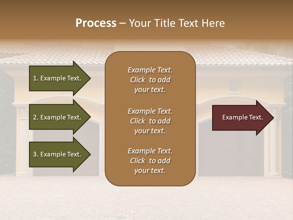 Large Style Driveway PowerPoint Template