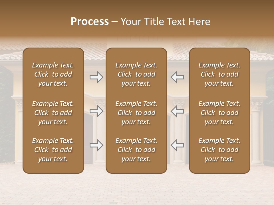 Large Style Driveway PowerPoint Template