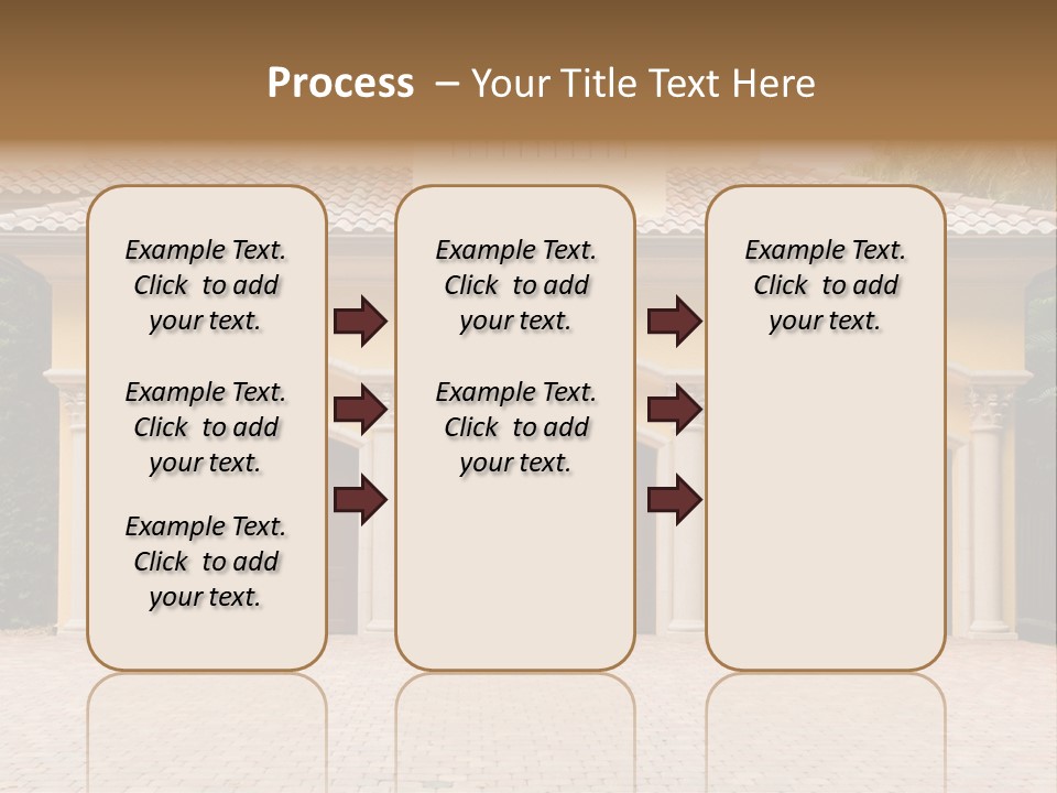 Large Style Driveway PowerPoint Template