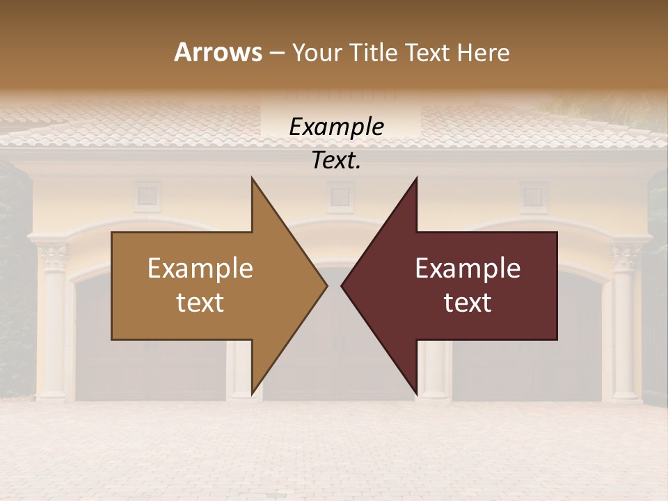 Large Style Driveway PowerPoint Template
