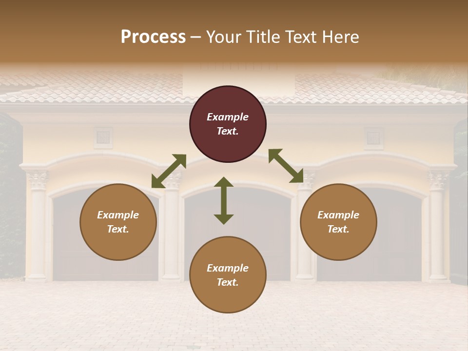 Large Style Driveway PowerPoint Template