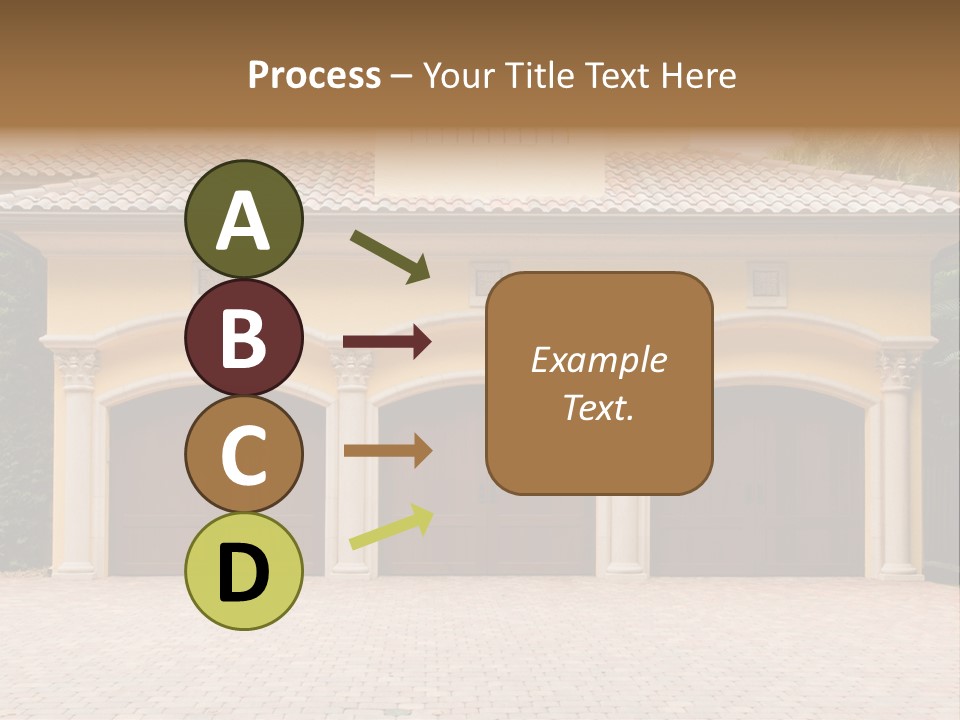 Large Style Driveway PowerPoint Template
