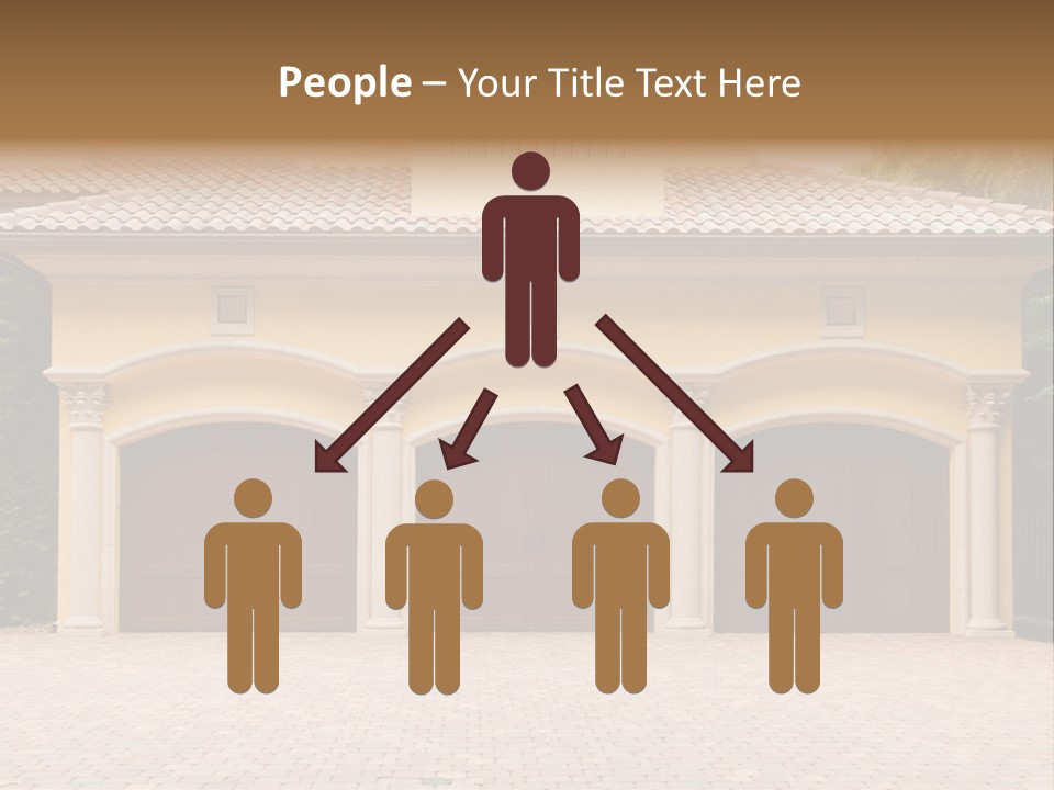 Large Style Driveway PowerPoint Template