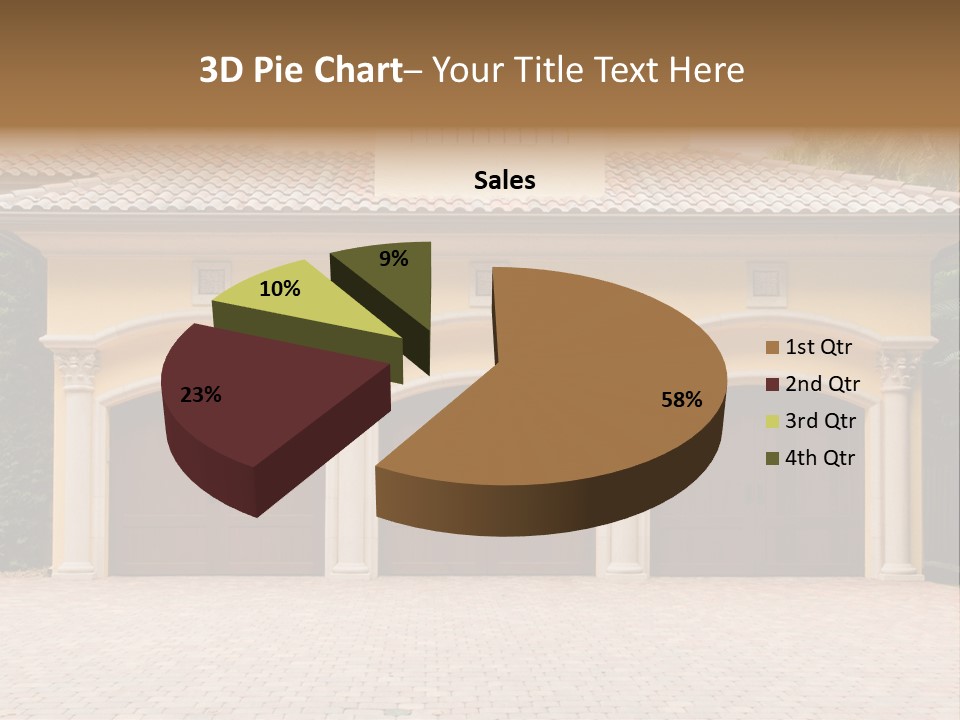 Large Style Driveway PowerPoint Template