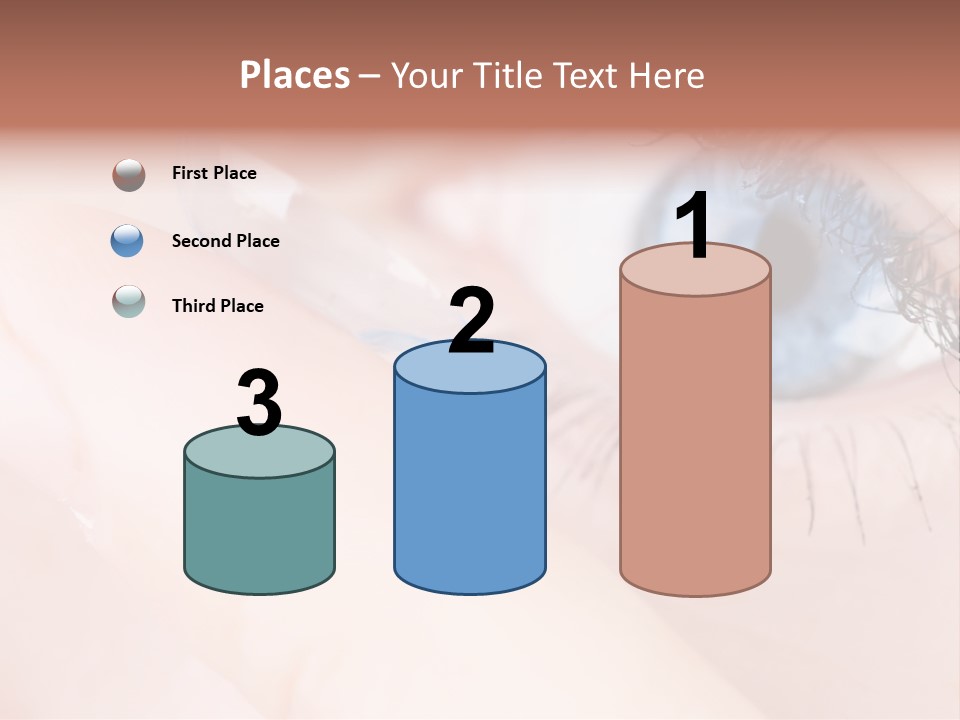 Eyelash Horizontal Medicine PowerPoint Template