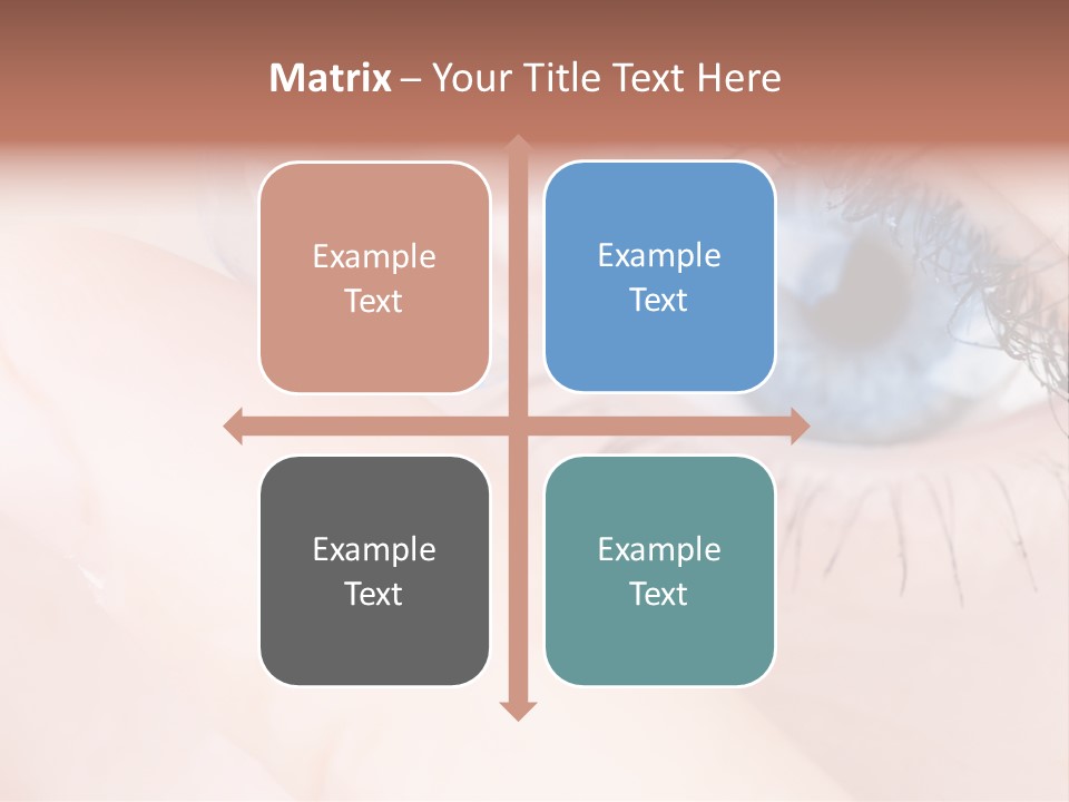 Eyelash Horizontal Medicine PowerPoint Template