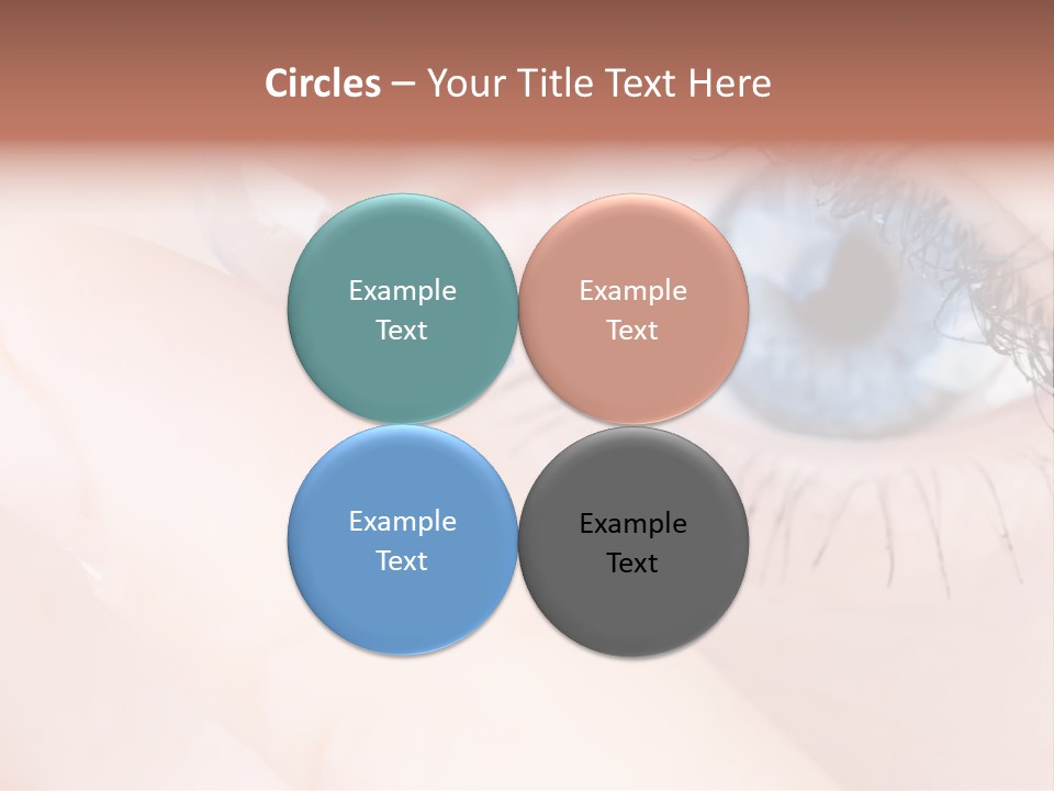 Eyelash Horizontal Medicine PowerPoint Template