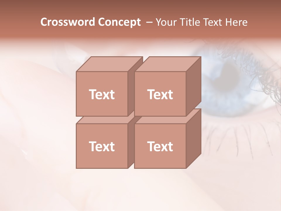 Eyelash Horizontal Medicine PowerPoint Template