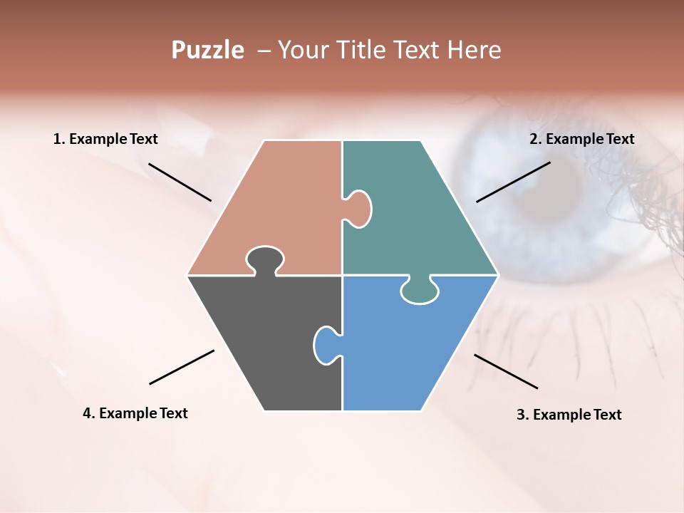 Eyelash Horizontal Medicine PowerPoint Template