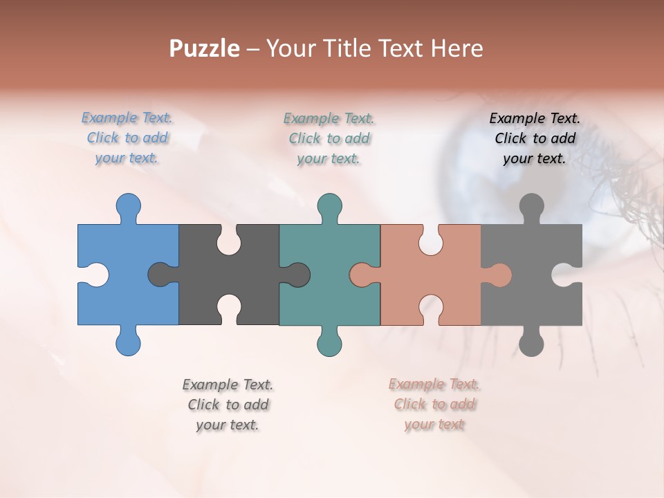 Eyelash Horizontal Medicine PowerPoint Template