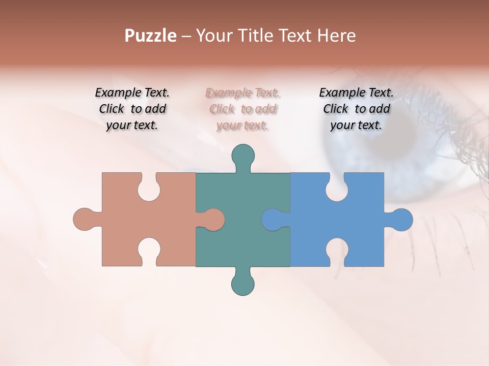 Eyelash Horizontal Medicine PowerPoint Template