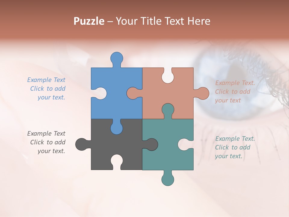 Eyelash Horizontal Medicine PowerPoint Template