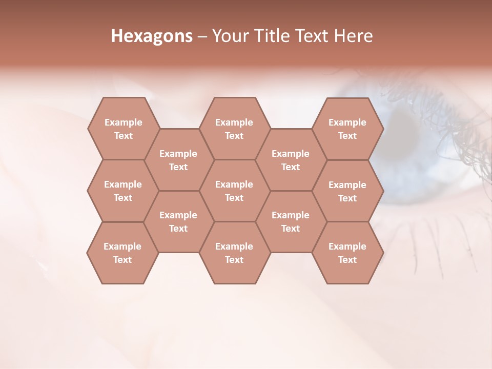 Eyelash Horizontal Medicine PowerPoint Template