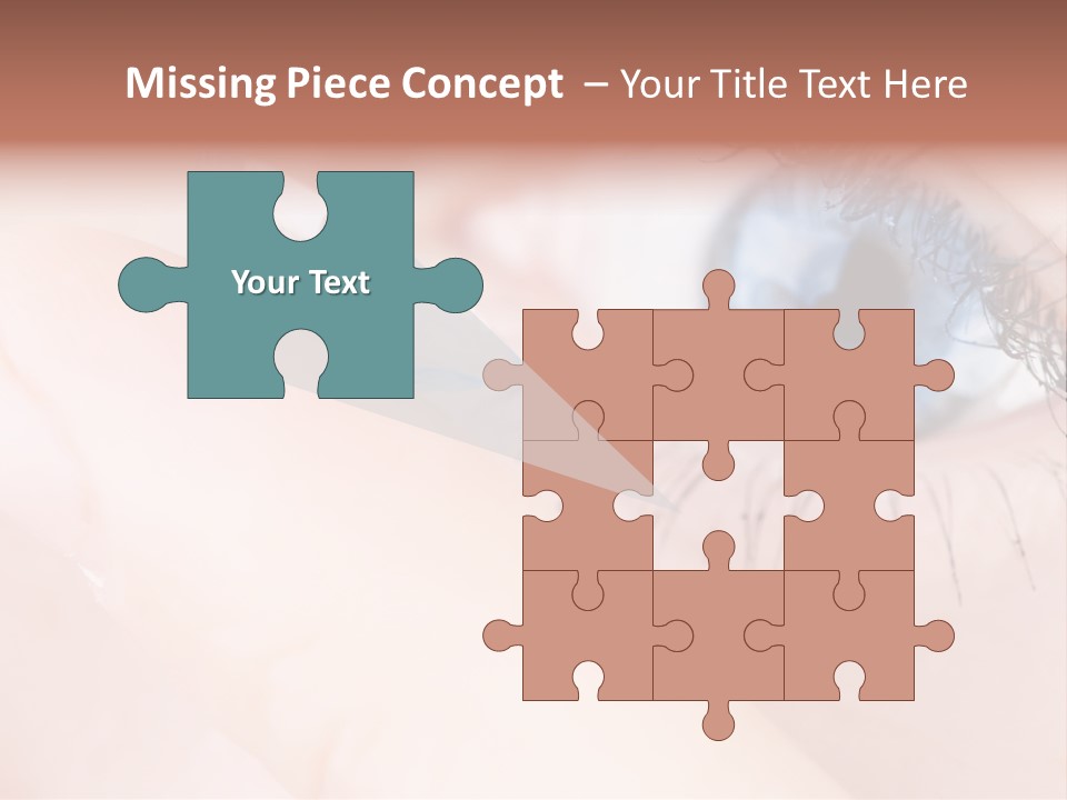 Eyelash Horizontal Medicine PowerPoint Template