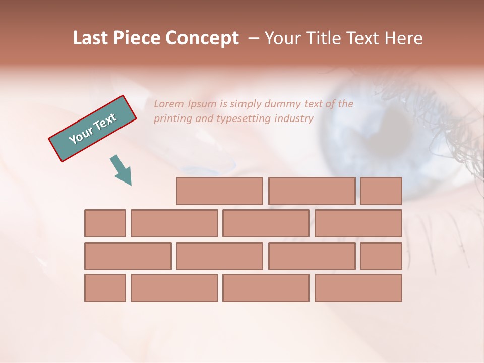 Eyelash Horizontal Medicine PowerPoint Template