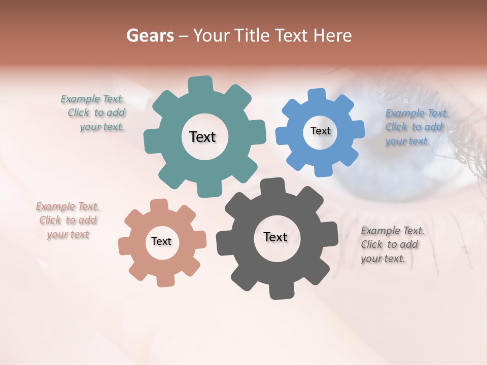 Eyelash Horizontal Medicine PowerPoint Template