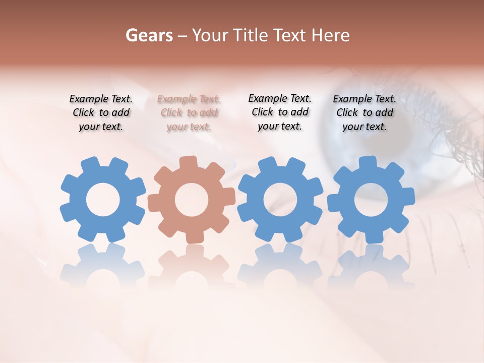 Eyelash Horizontal Medicine PowerPoint Template