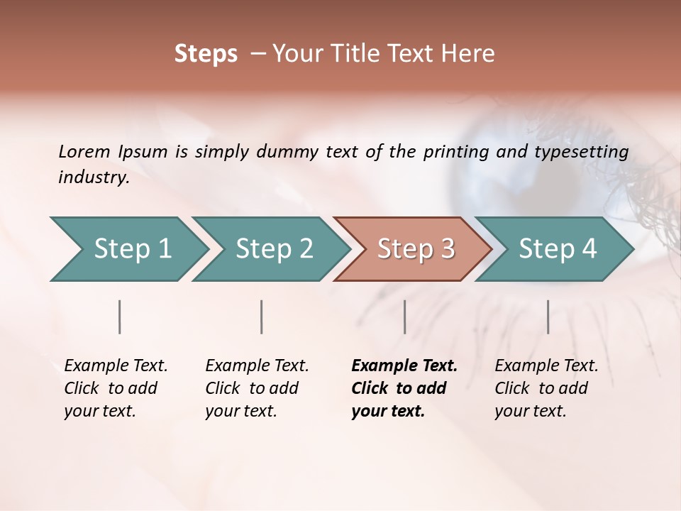 Eyelash Horizontal Medicine PowerPoint Template