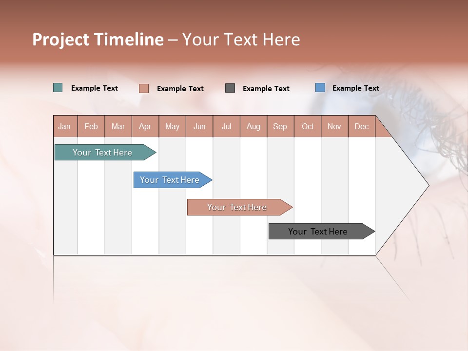 Eyelash Horizontal Medicine PowerPoint Template